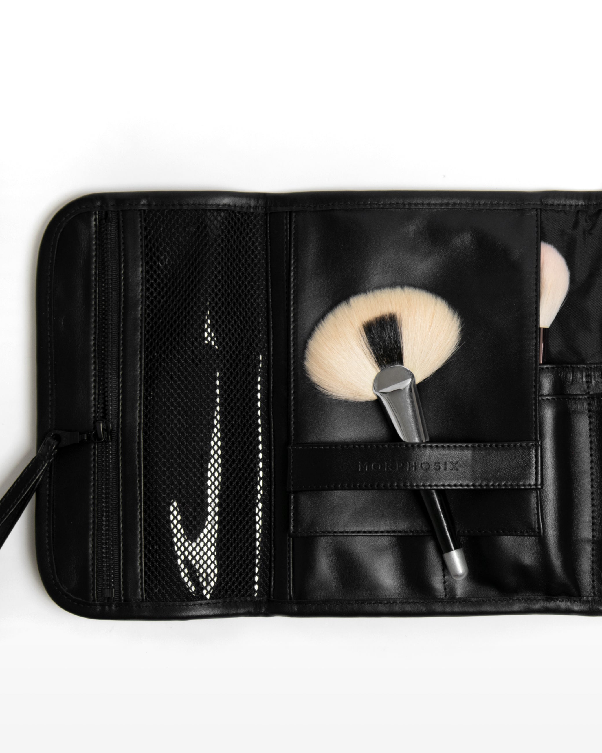 LUX BRUSH LEATHER CASE - RAVENS black