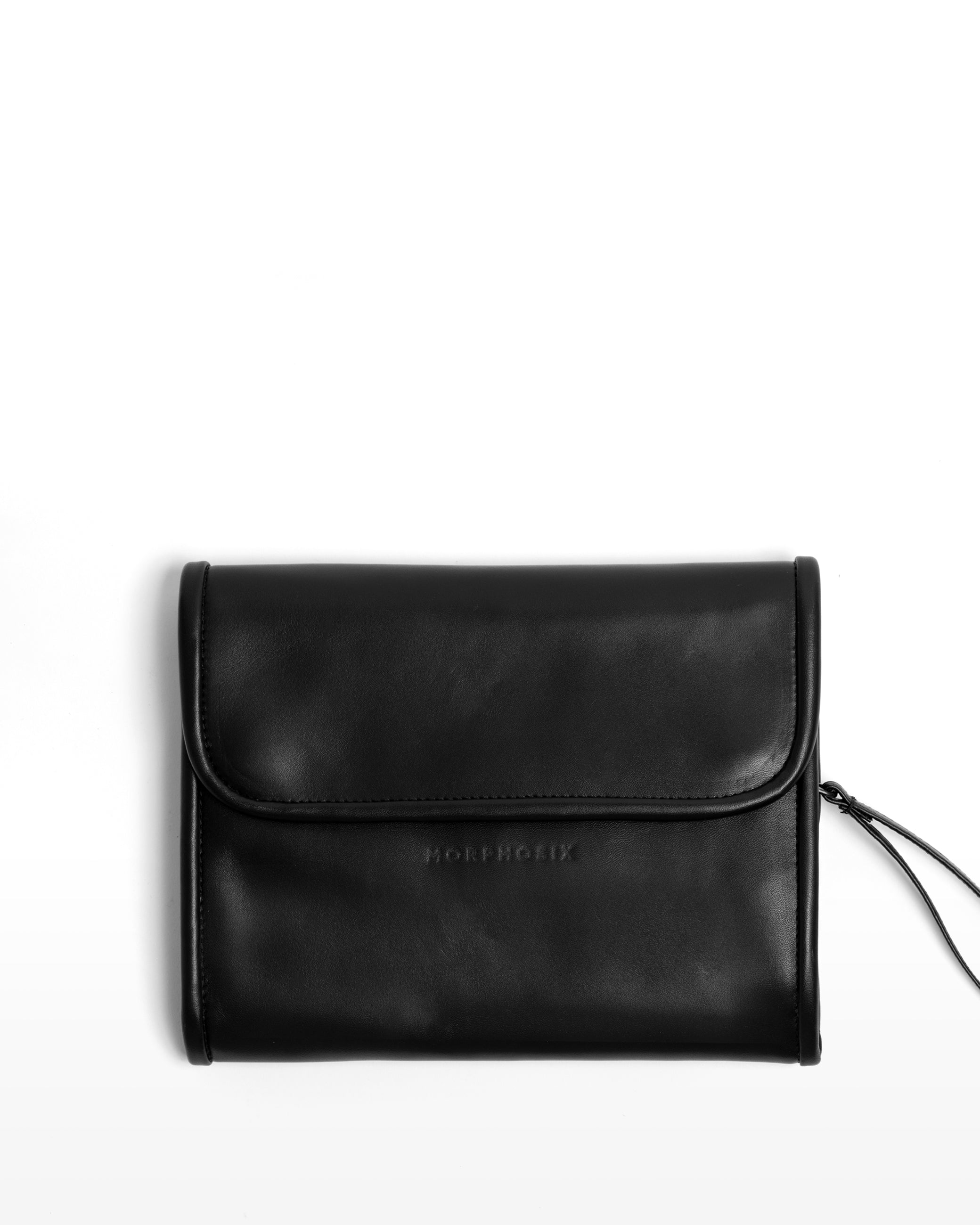 LUX BRUSH LEATHER CASE - RAVENS black