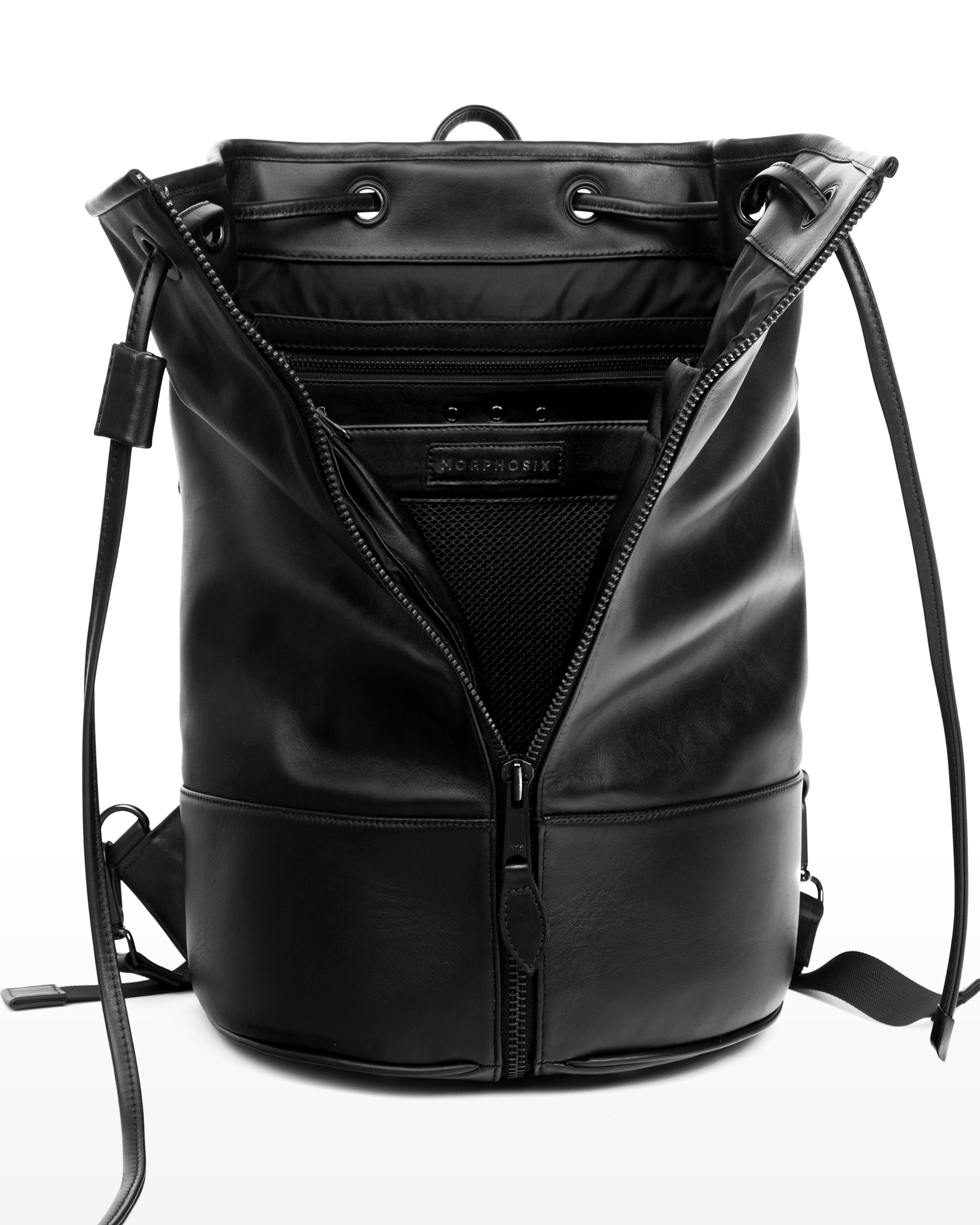 LUX UTILITY LEATHER BAG - RAVENS Black