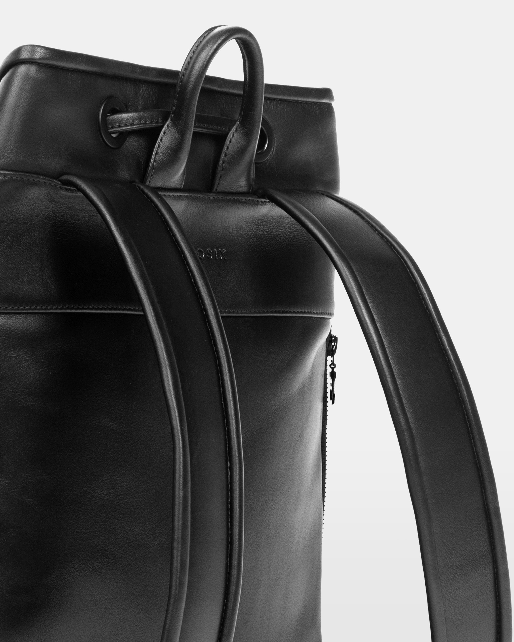 LUX UTILITY LEATHER BAG - RAVENS Black