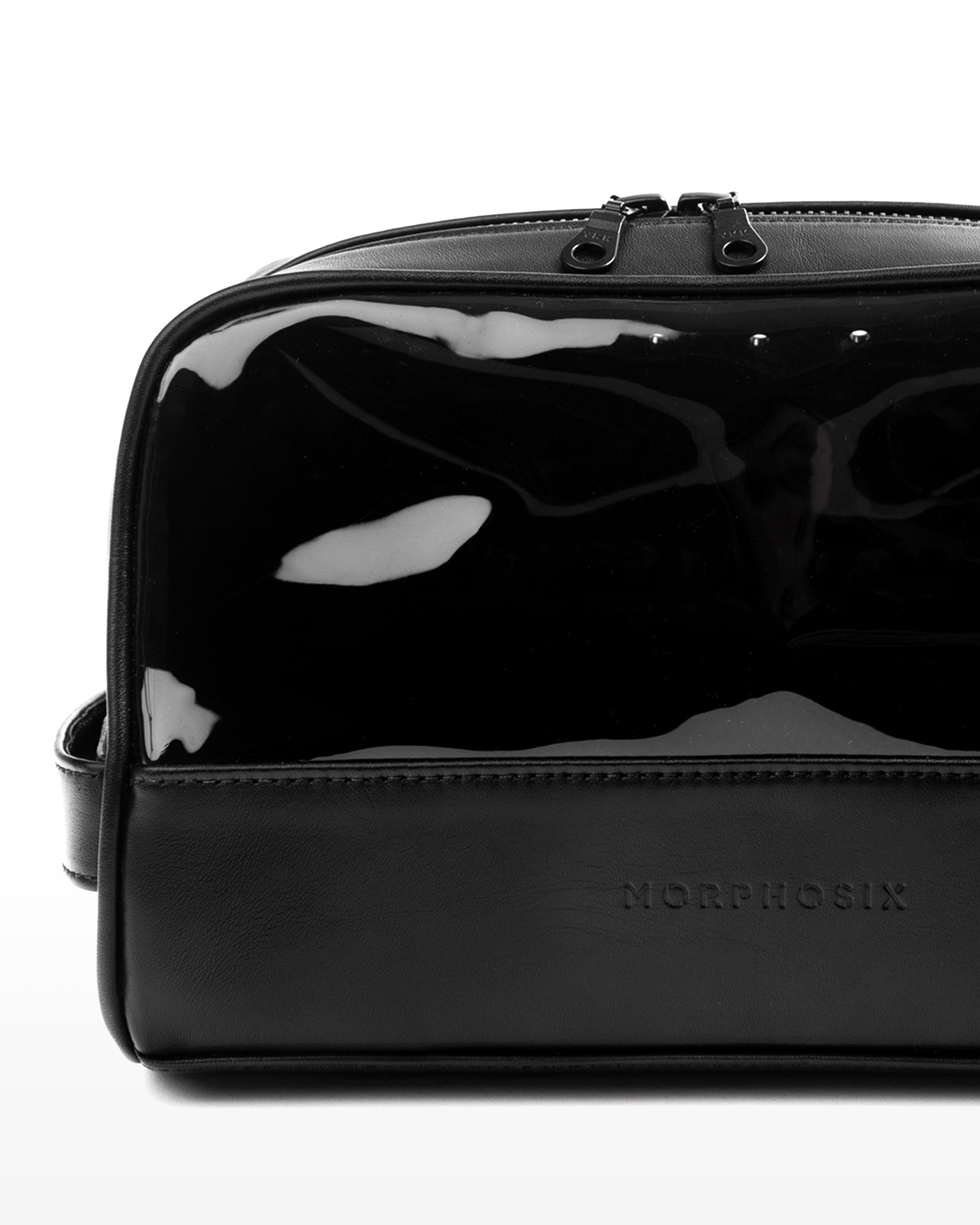 LUX TRAVEL LEATHER BAG - RAVENS Black