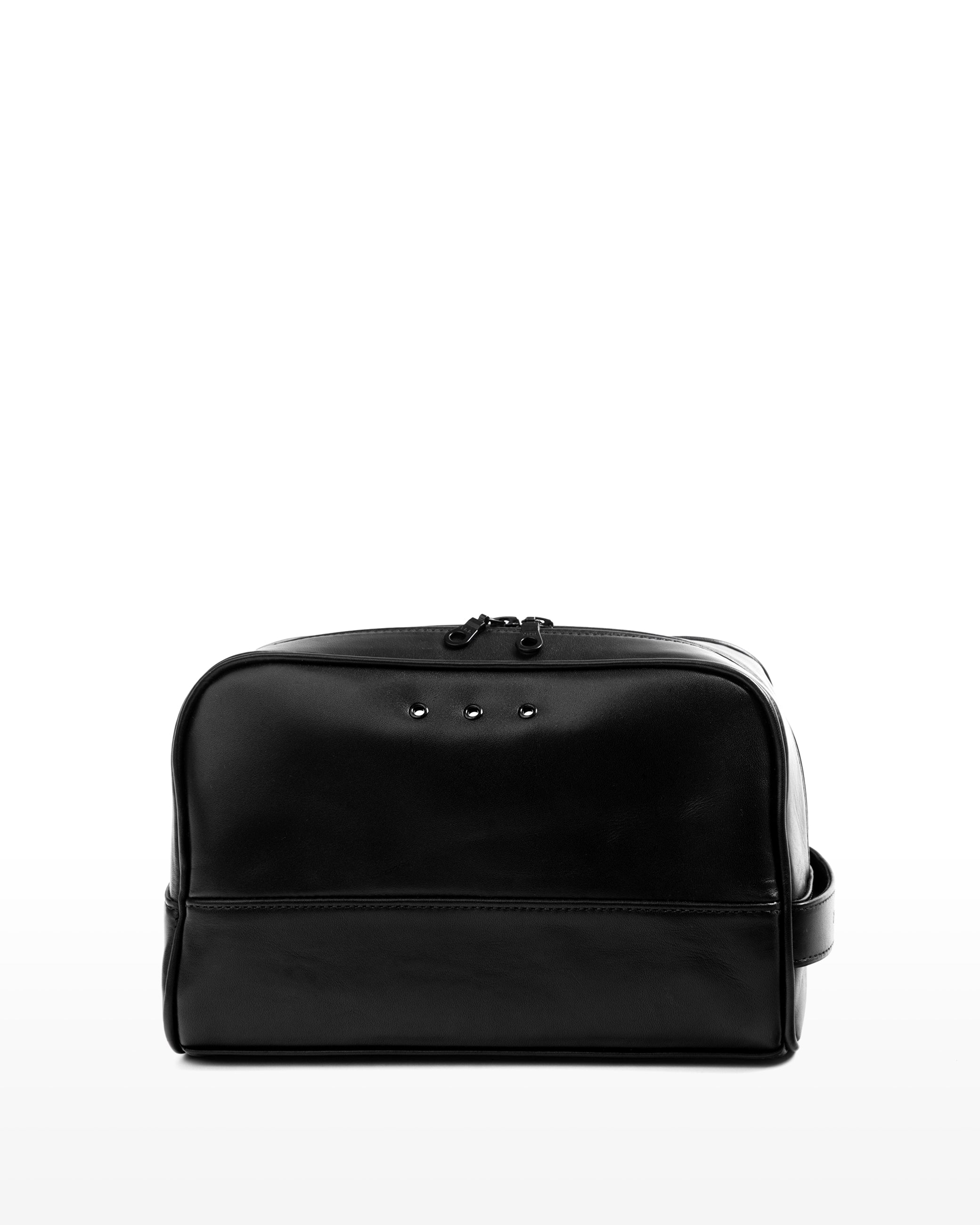 LUX TRAVEL LEATHER BAG - RAVENS Black